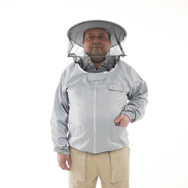 Куртка бджоляра "ADAMEK" (на замочок) (50%бавовна/50%поліестер) – фото
