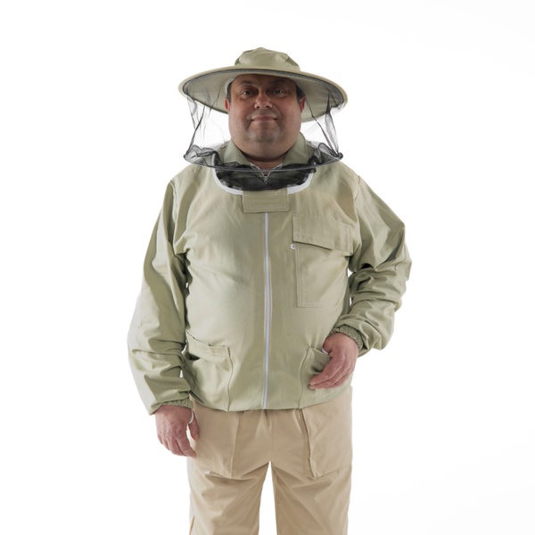 Куртка бджоляра "ADAMEK" (на замочок) 56p/XXL (100%бавовна) – фото